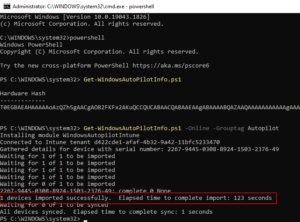 Manually register new or existing devices with Autopilot – SMBtotheCloud
